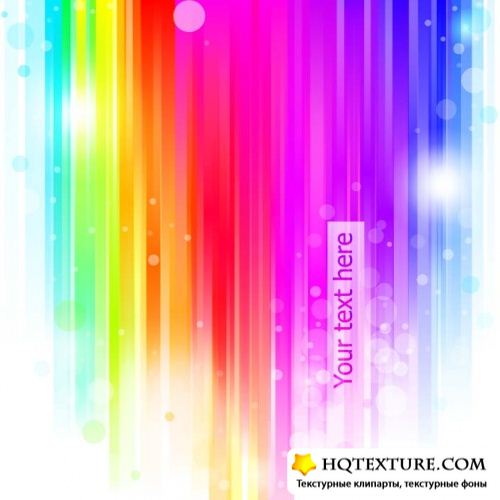 Vector Abstract Rainbow Backgrounds