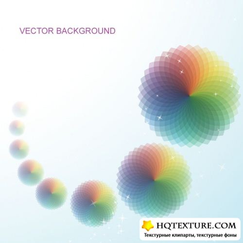 Vector Abstract Rainbow Backgrounds