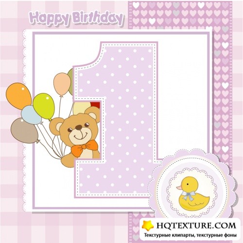 Baby birthday card