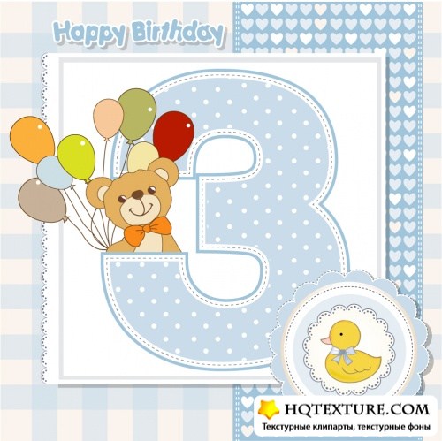 Baby birthday card