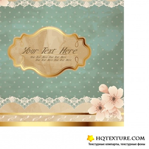 Vintage background with flowers 