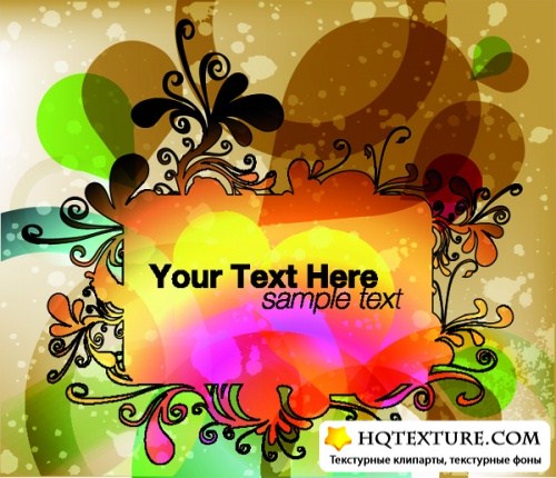 Frame for text - vector