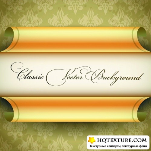 Classic Vintage Backgrounds Vector