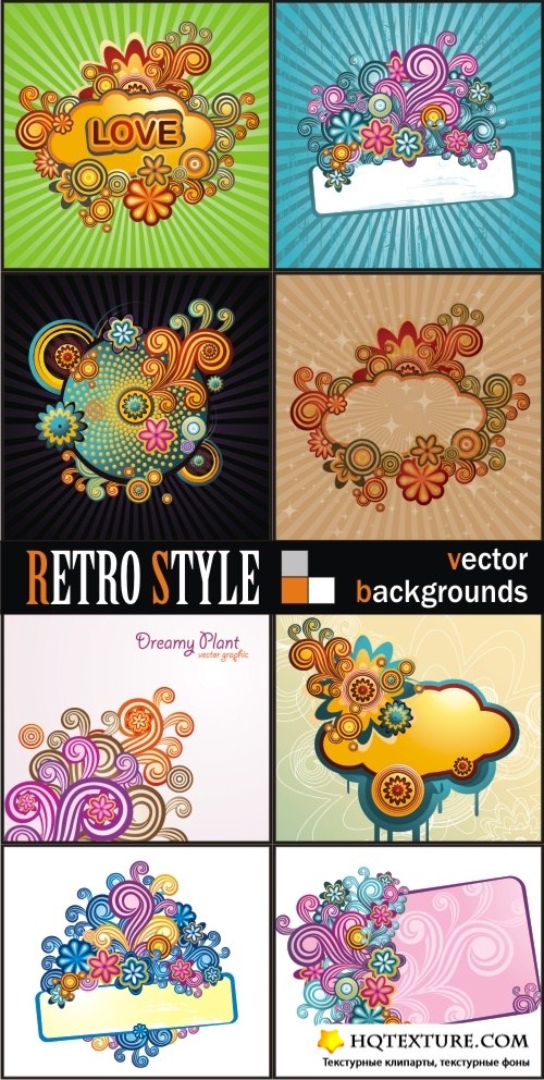 Retro Style - vector backgrounds