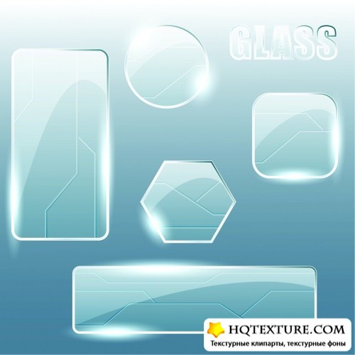 Glass Banners Vector 