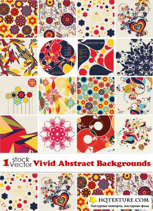 Vivid Abstract Backgrounds Vector