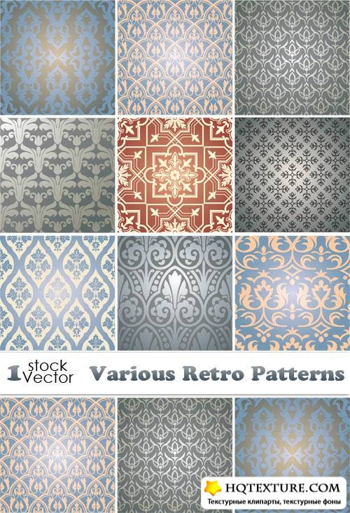 Various Retro Patterns Vector