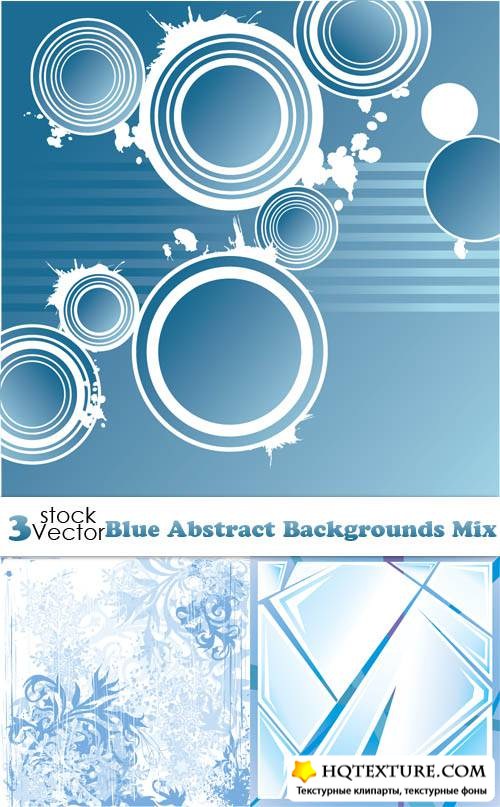 Blue Abstract Backgrounds Mix Vector
