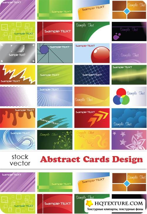   - Abstract Cards Design