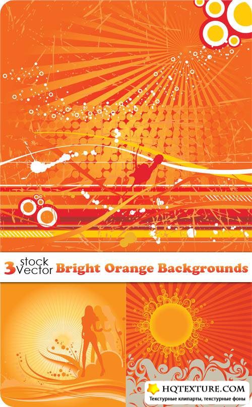 Bright Orange Backgrounds Vector