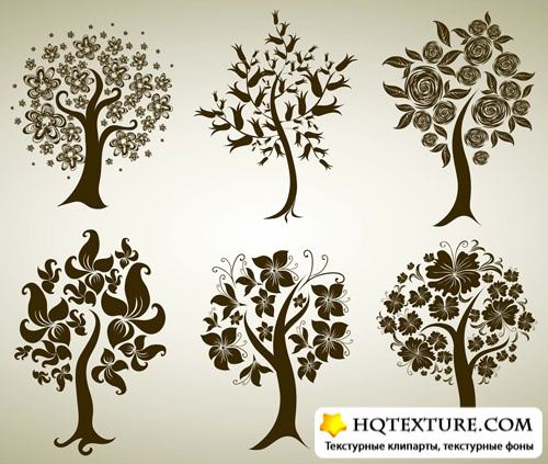 Design with decorative trees