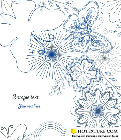 Floral vector bacgrounds
