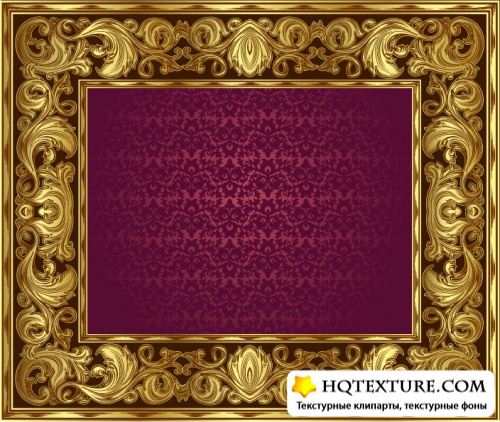 Ornate gold frame