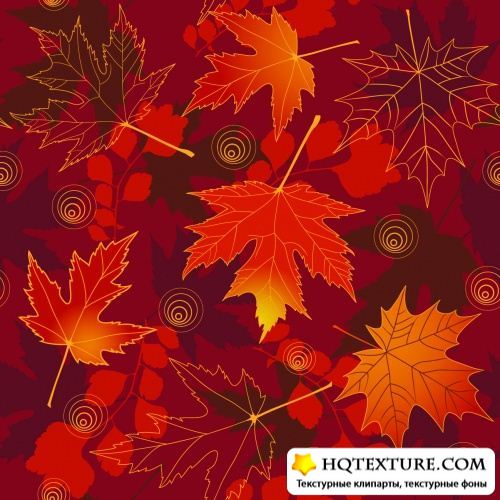 Autumn Leaves Patterns Vector