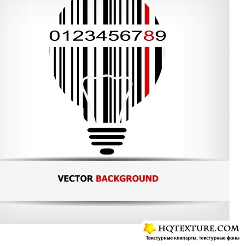 Abstract vector with barcode  