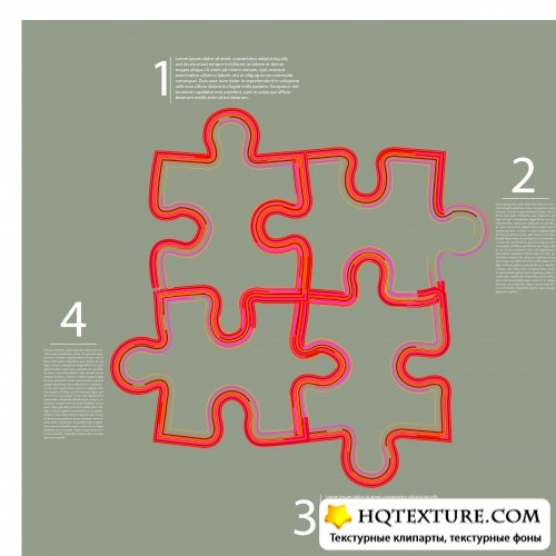    3 | Puzzle vector background set 3