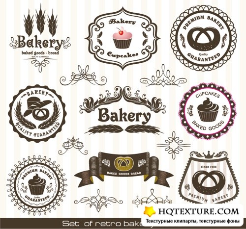 Vector set food and drink /     