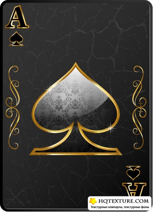 Stock: Casino - black cards 