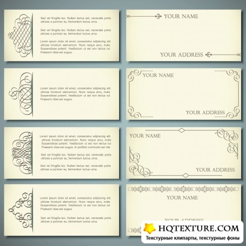 Vintage Paper Cards & Banners Vector