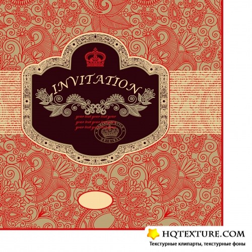 Decorative invitation cards