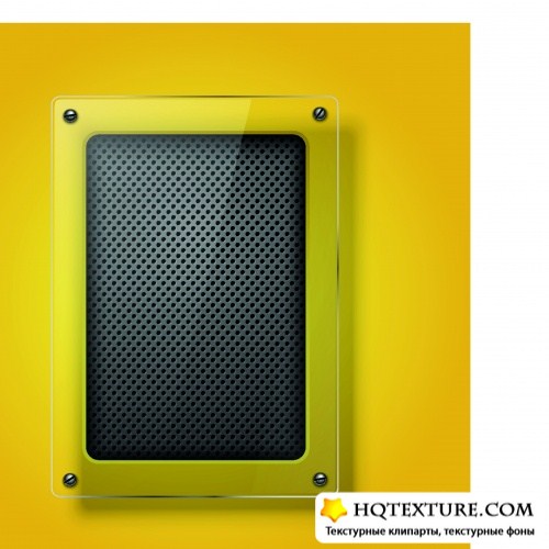      | Glass frame yellow and black vector