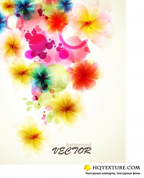 Exotic floral background