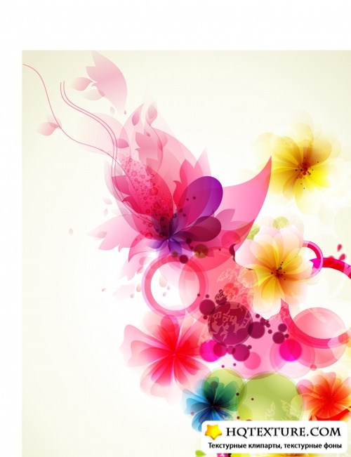 Exotic floral background