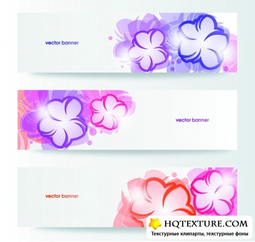Floral Banners Vector