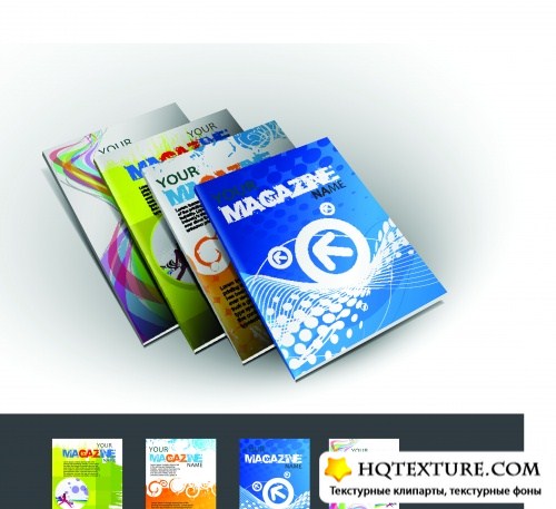    | Magazine cover design vector