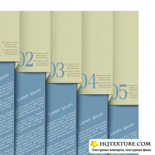    | Stylish banners with numbers vector 