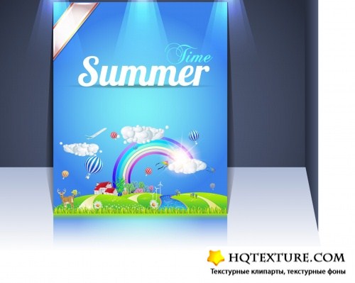 Summer flyer template