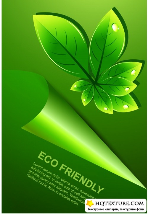Green Eco Backgrounds Vector 