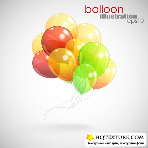     | Background with colorful balloons vector