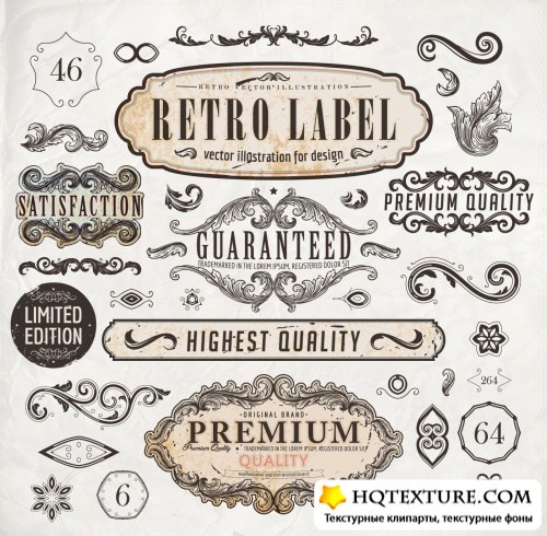 Retro Labels Vector 