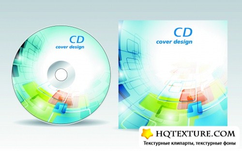 Abstract CD Covers Vector