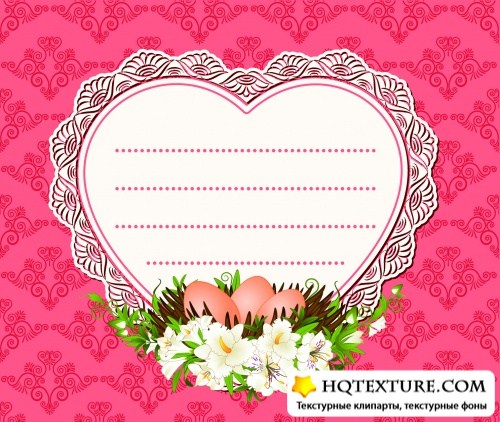 Frames with Flowers Vector