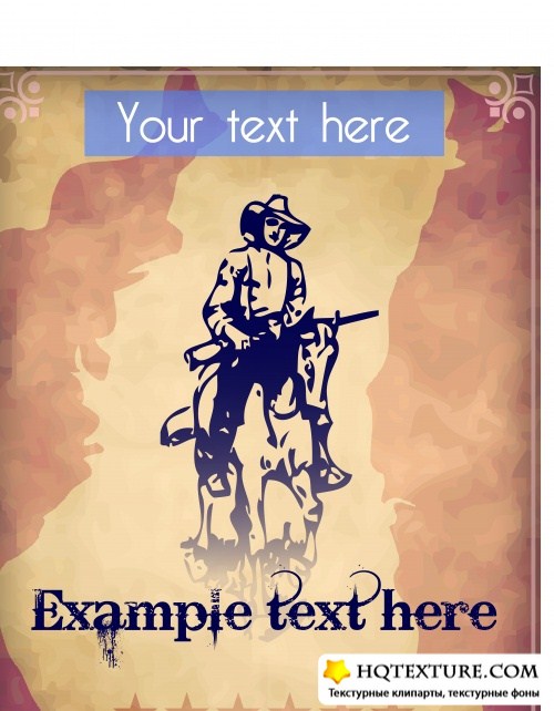   | Western style poster vector