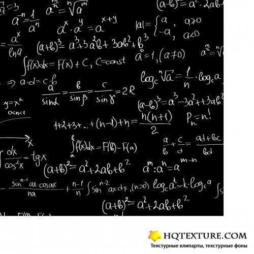 Background with scientific formulas