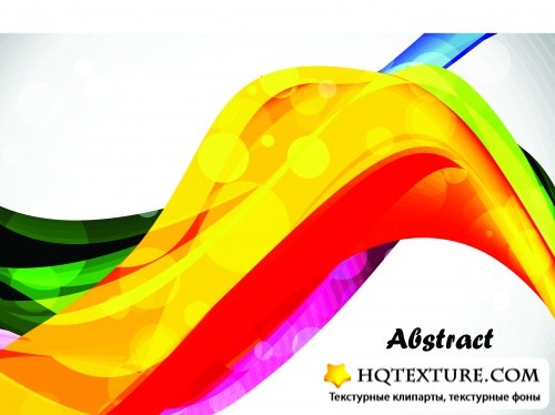     3 | Colorful abstract wave vector background set 3
