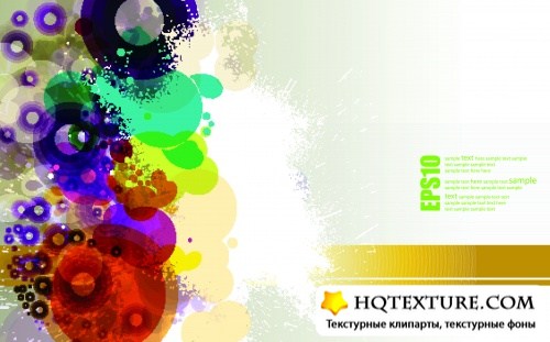    | Multi-colored spots abstract background