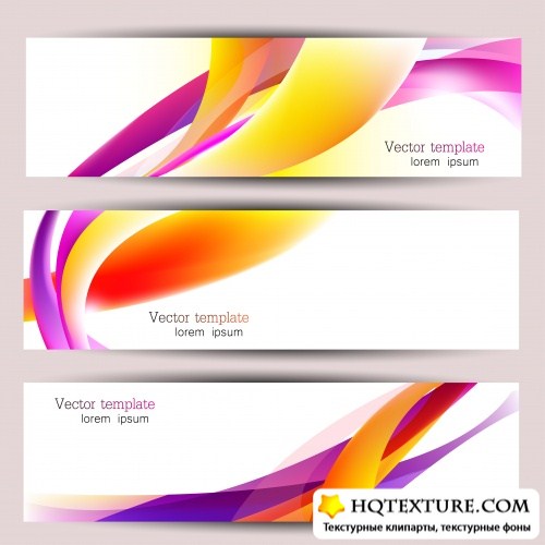 Abstract cards & banners