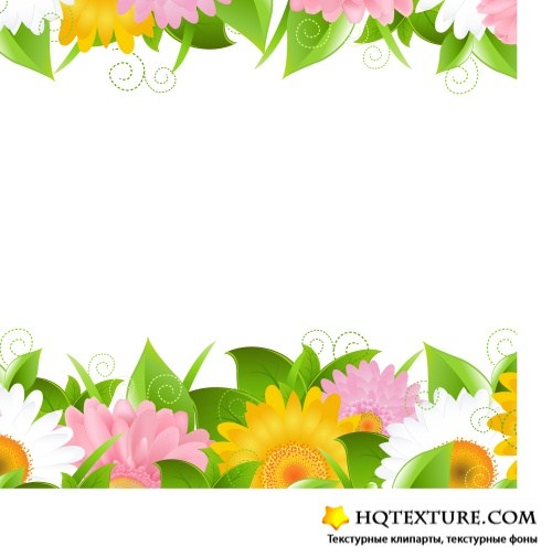 Floral borders and frames
