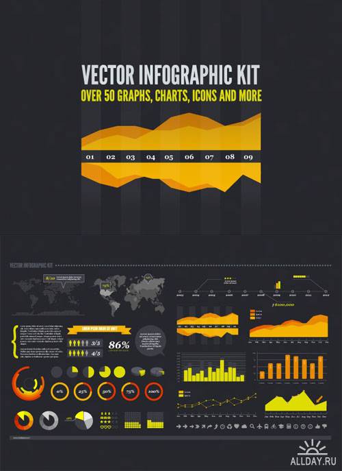 Vector Infographic Kit - MediaLoot