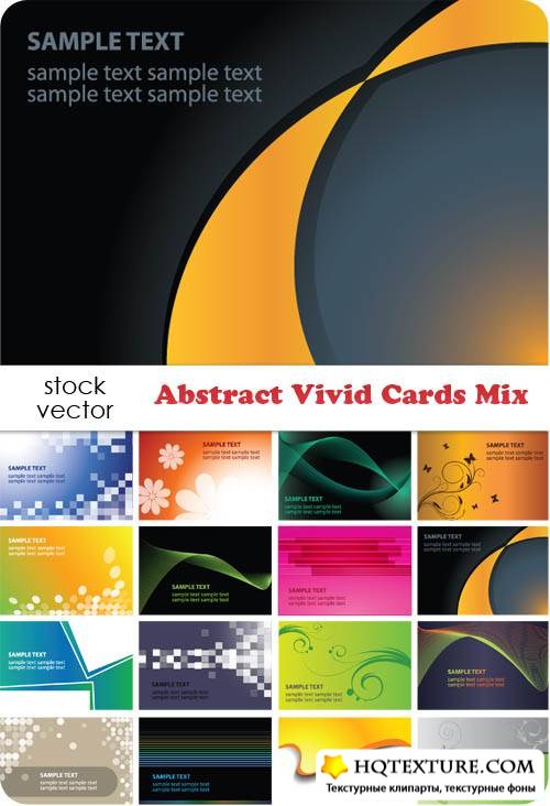   - Abstract Vivid Cards Mix 