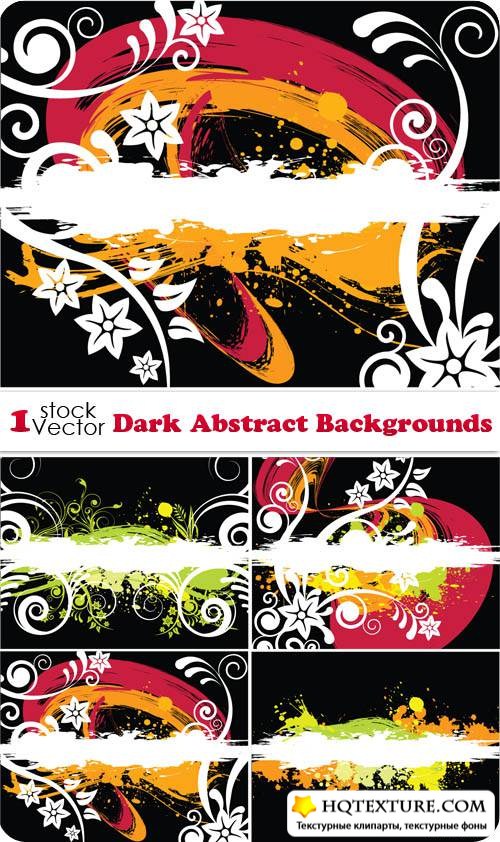 Dark Abstract Backgrounds Vector