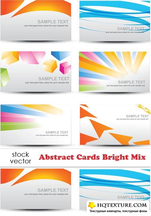   - Abstract Card Bright Mix