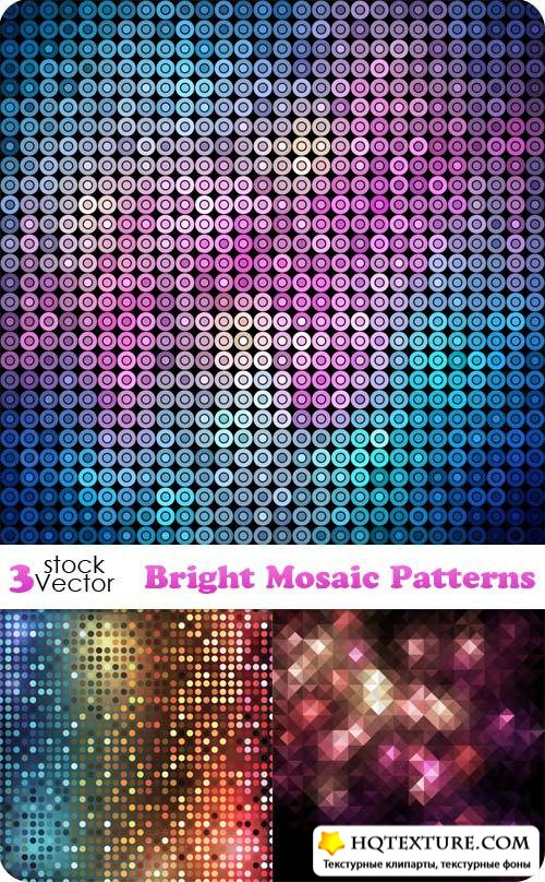 Bright Mosaic Patterns Vector