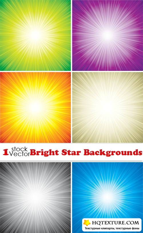 Bright Star Backgrounds Vector