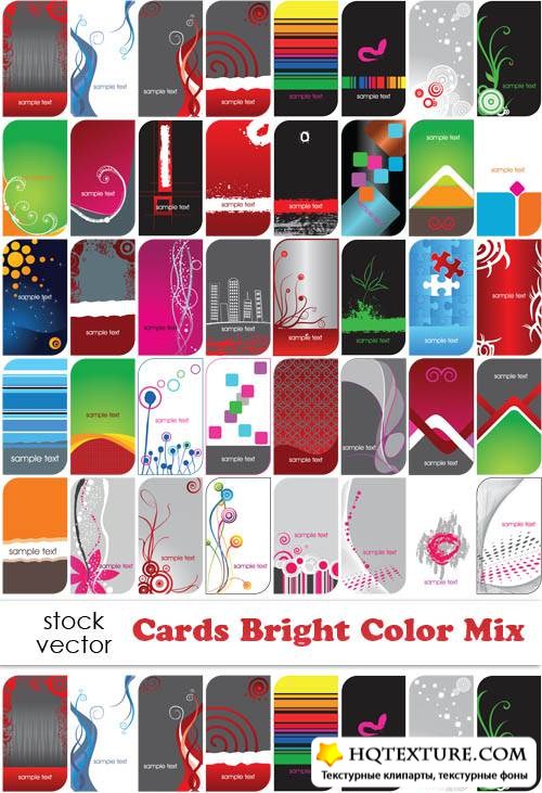   - Cards Bright Color Mix