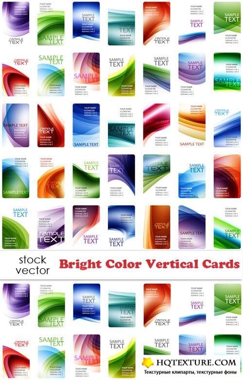   - Bright Color Vertical Cards